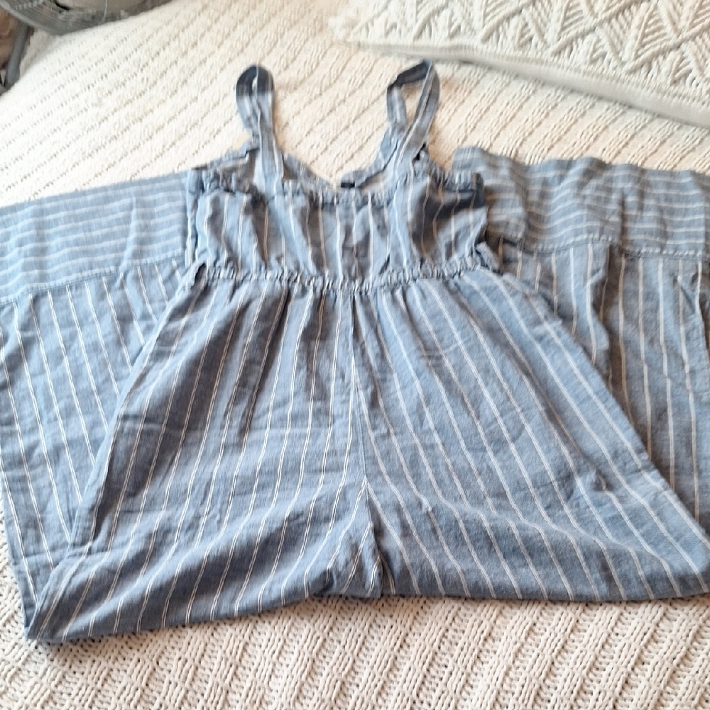 Universal Thread Blue and White Plaid Jumpsuit Size S NWT - Picture 2 of 6